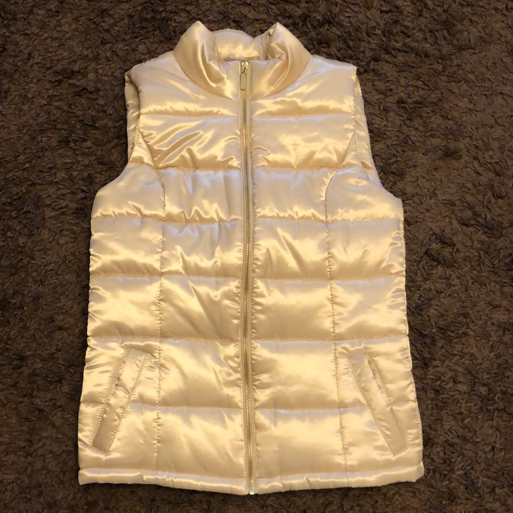 Venus Gold puffer vest size 4